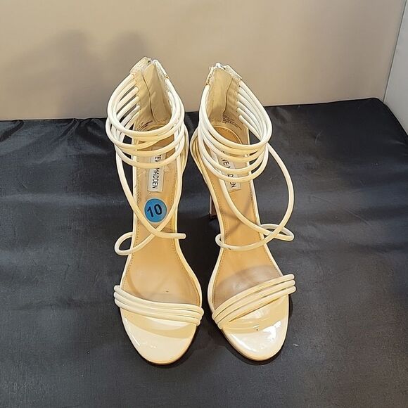 STEVE MADDEN MULTI-STRAP HIGH HEEL ROUND TOE SANDAL - Picture 3 of 15